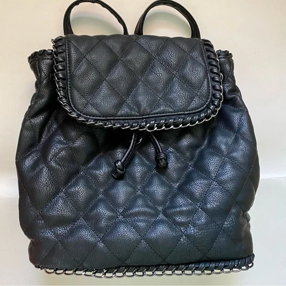 Saks Fifth Avenue black leather backpack-style purse  (very good condition) Prada Explore Re-Nylon and Leather Backpack | Saks Fifth Avenue main image 2